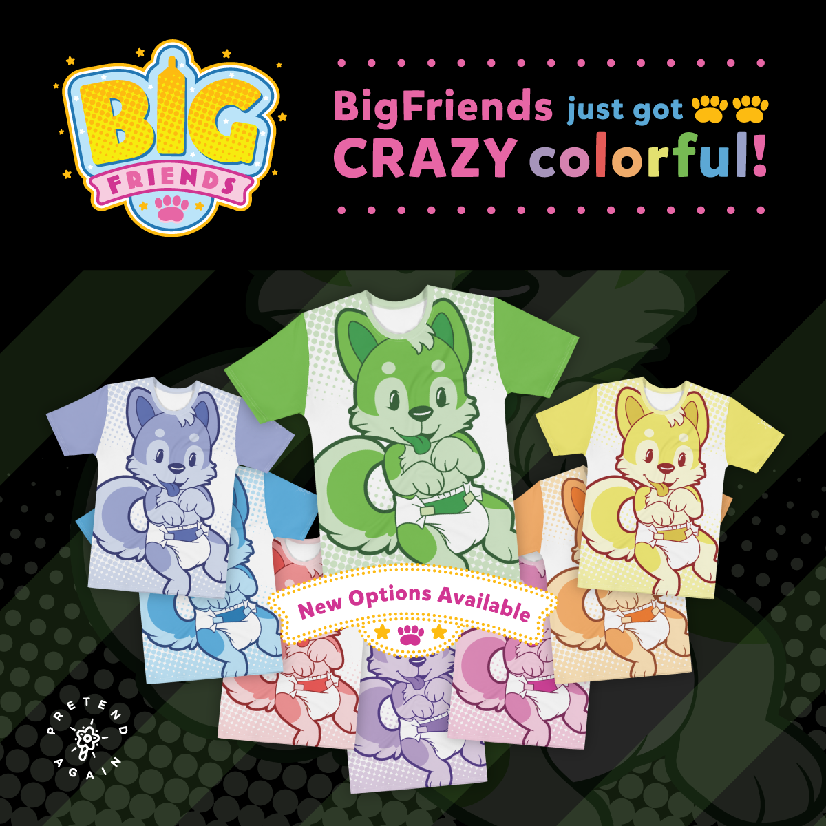 Big Friends All-Over-Print T-shirts