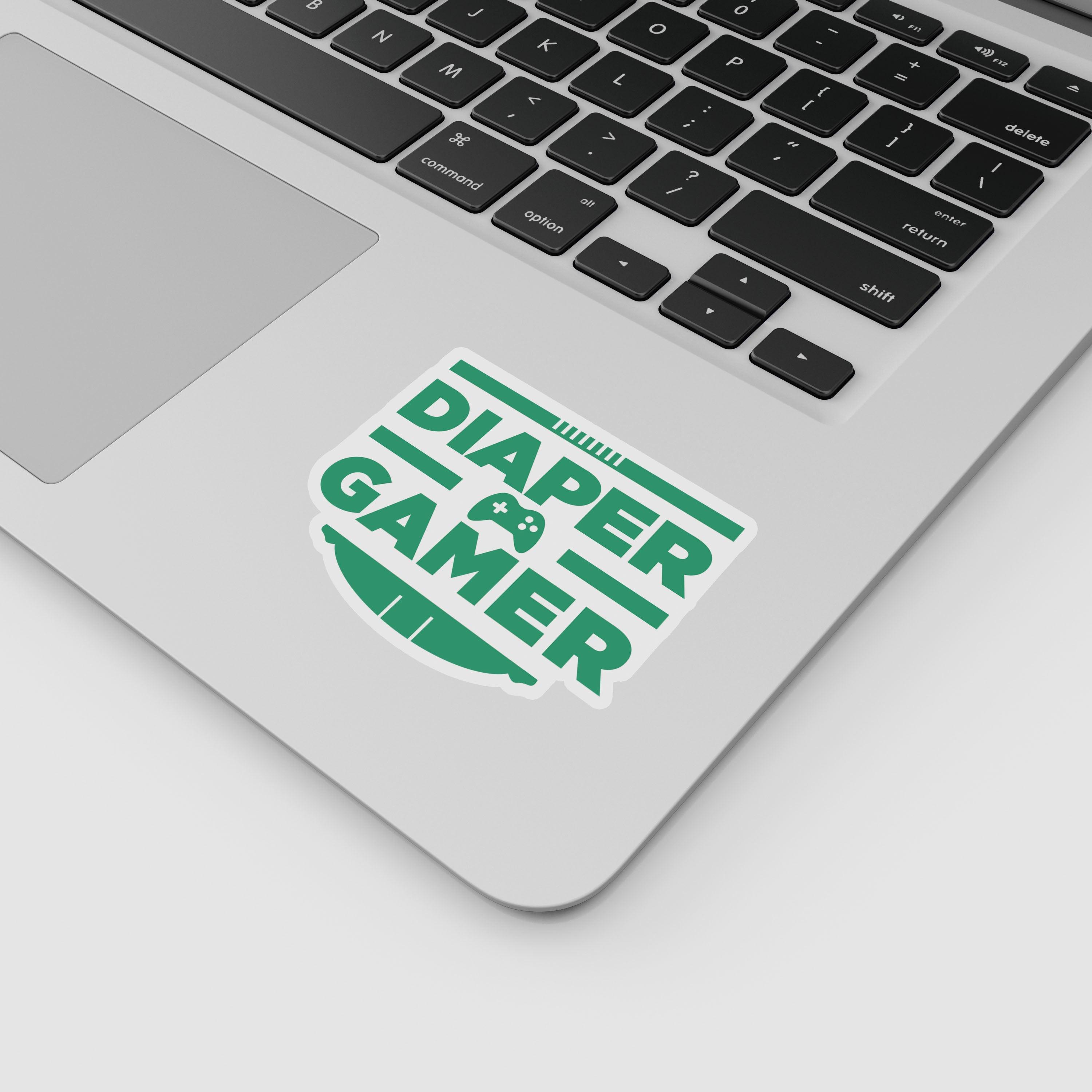 Diaper Gamer "ABDL Lifestyle" Vinyl Sticker (Green)