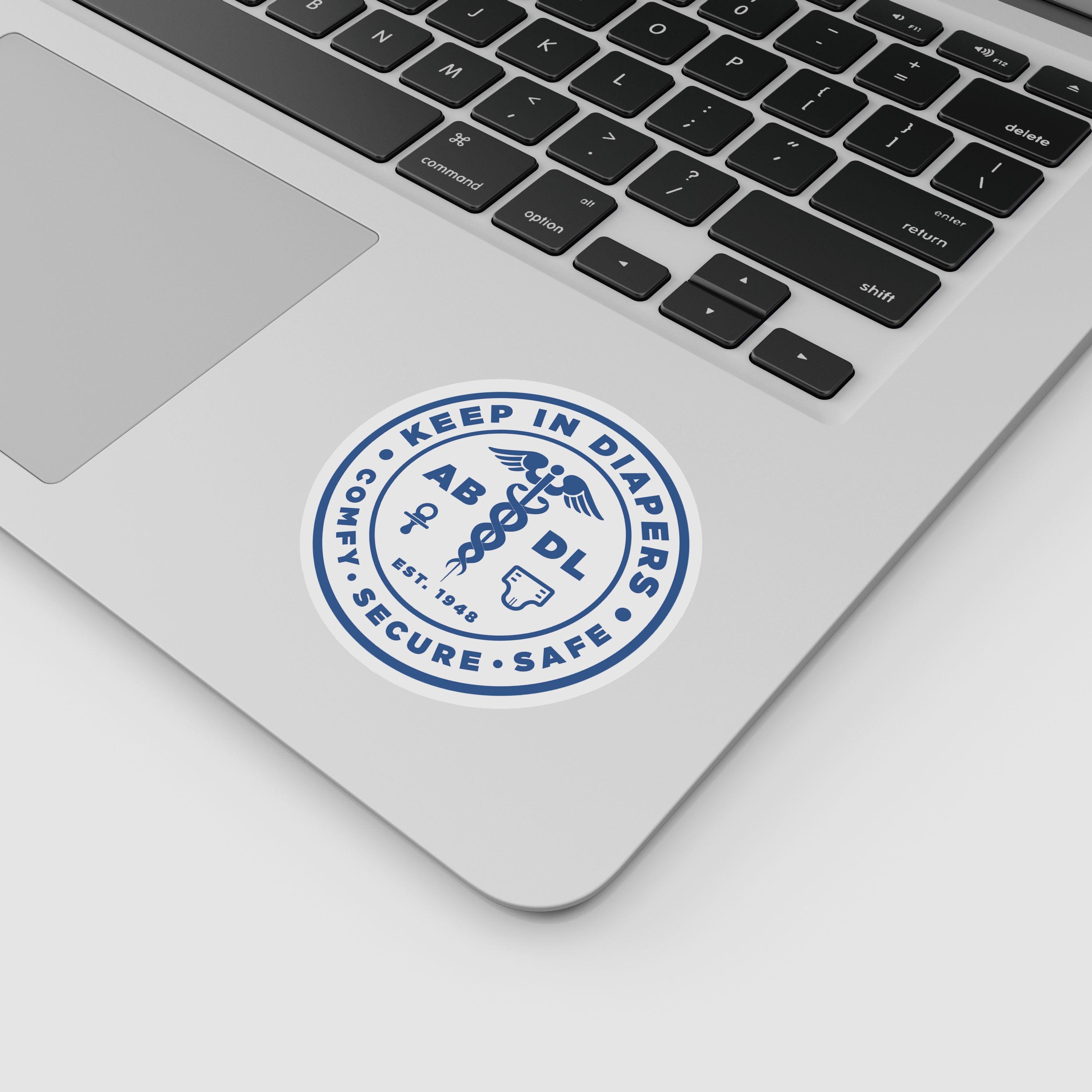 Keep in Diapers "Lifestyle ABDL" Vinyl Sticker (Blue)