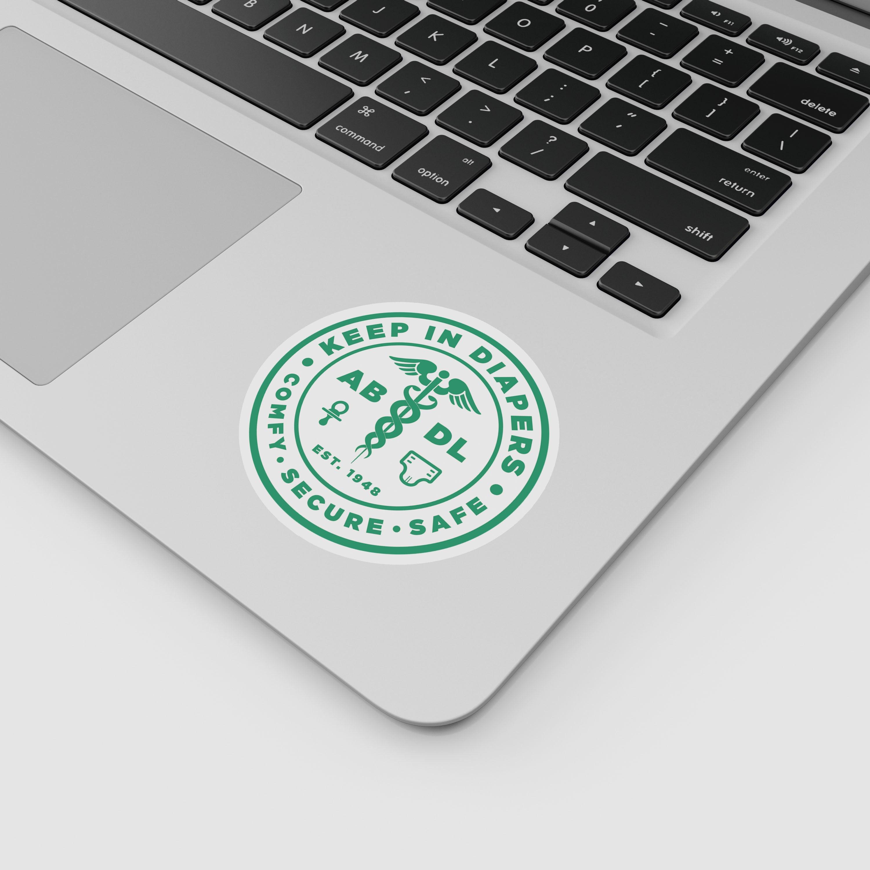 Keep in Diapers "Lifestyle ABDL" Vinyl Sticker (Green)