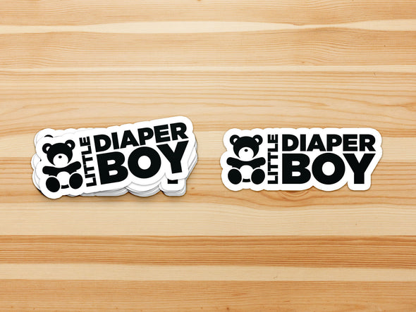 Little Diaper Boy "ABDL Lifestyle" Vinyl Sticker (Black)