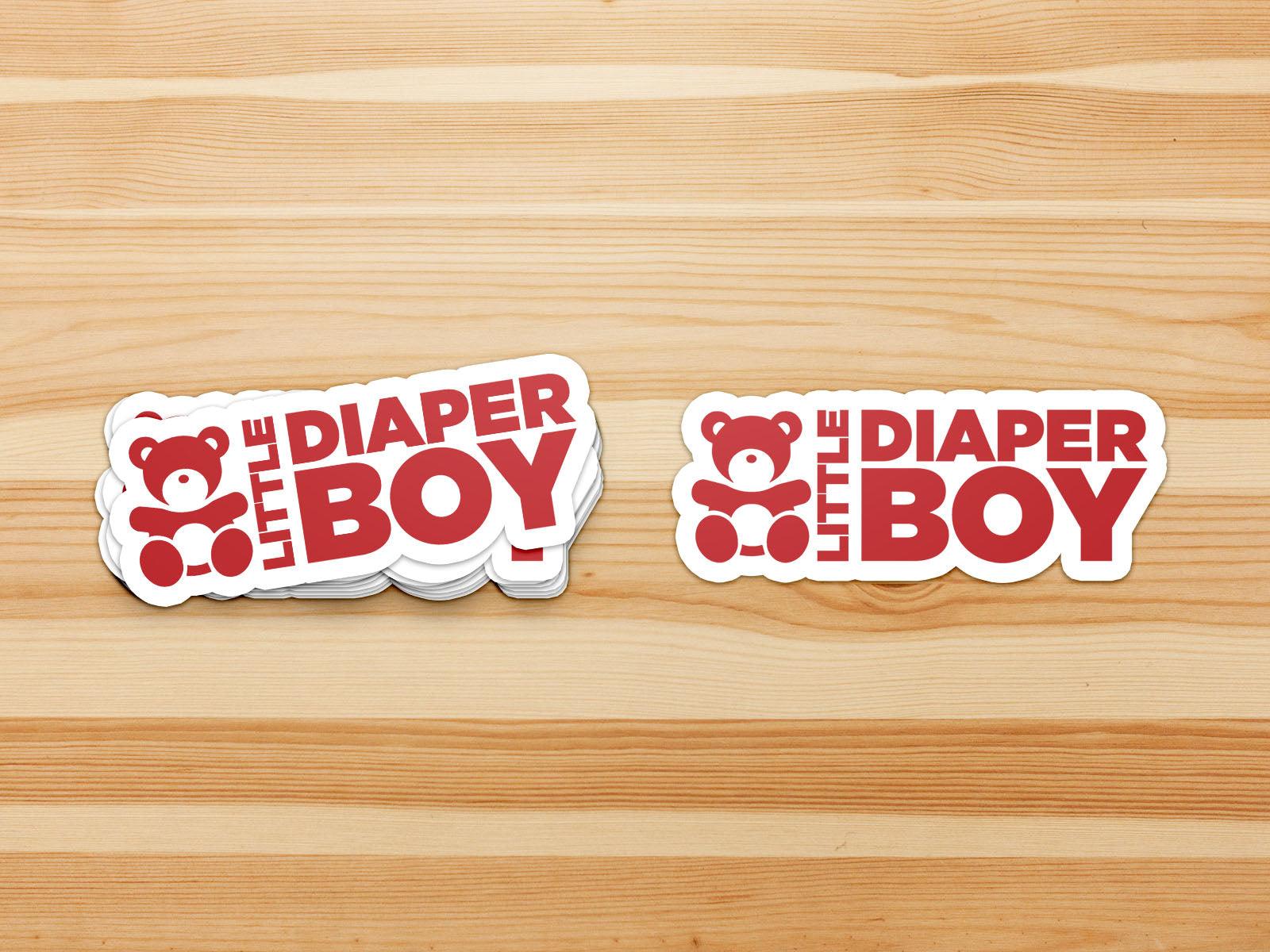 Little Diaper Boy "ABDL Lifestyle" Vinyl Sticker (Red)