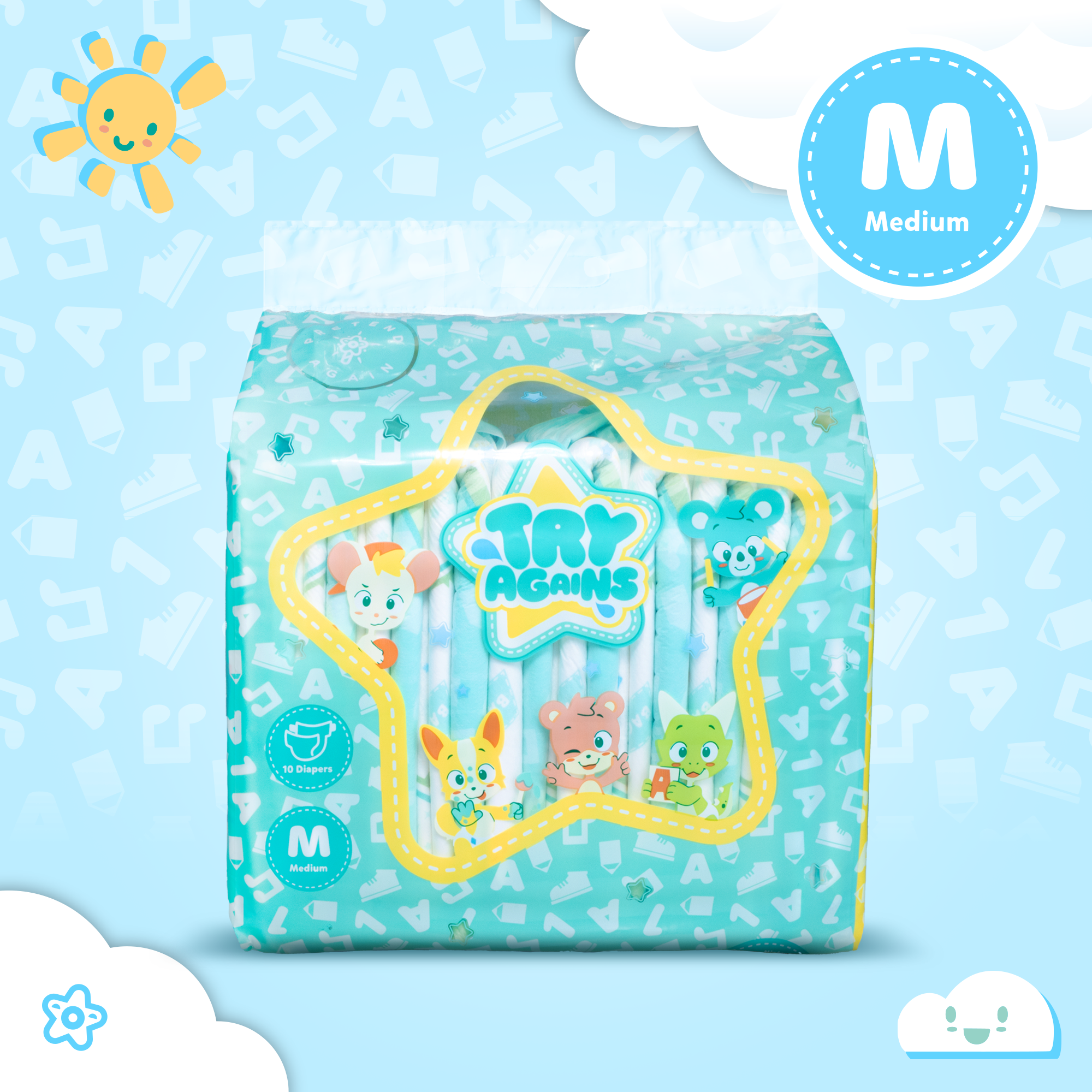 TryAgains Cloth-Backed Diapers