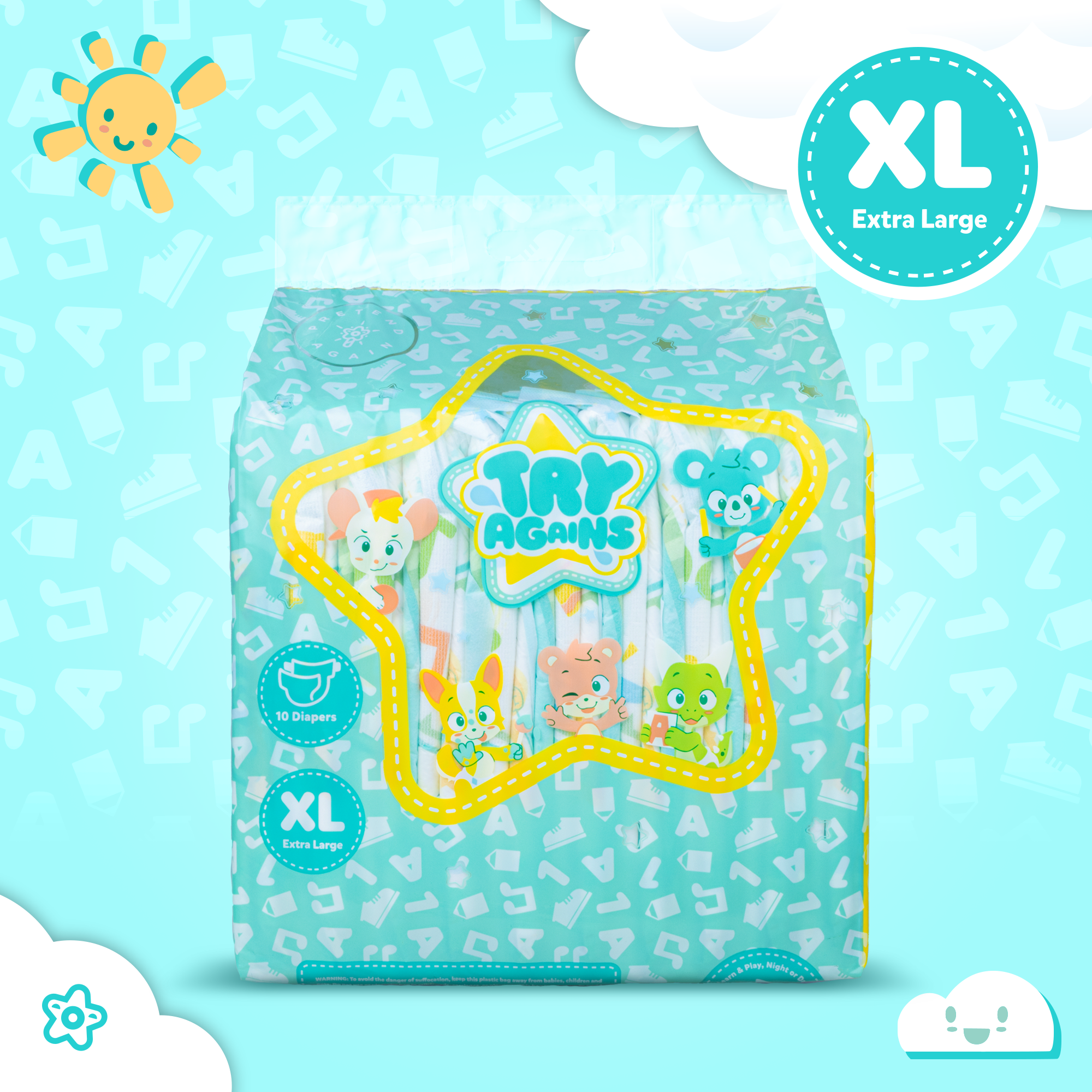 TryAgains Cloth-Backed Diapers