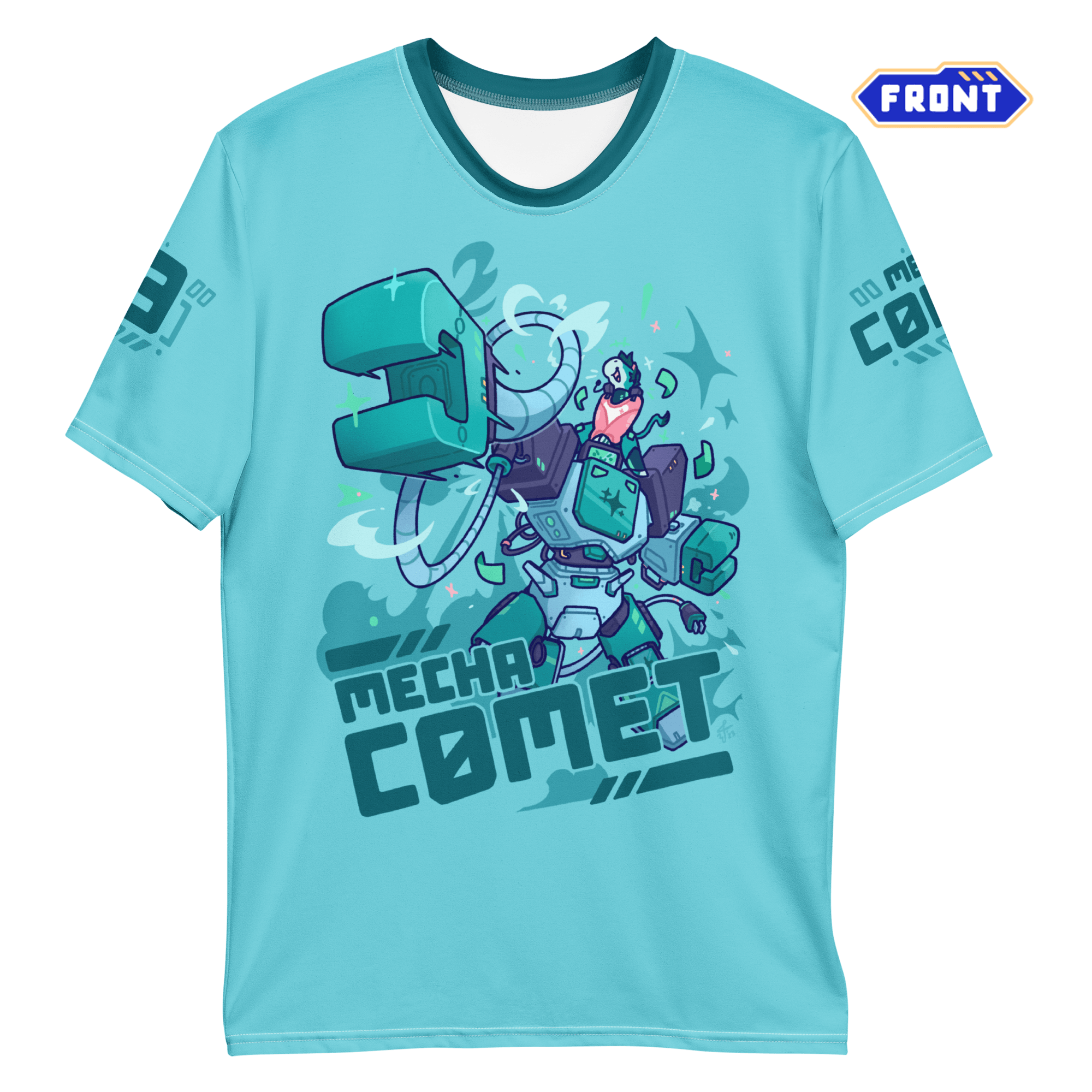 Kid Cosmos - Mecha Comet All-Over-Print T-shirt