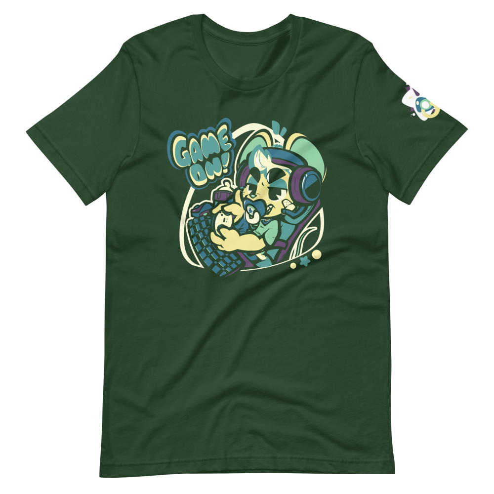 Game On T-Shirt (Dark Green/Purple)