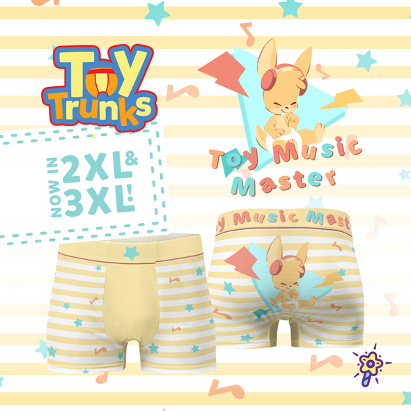 Toy Music Master ToyTrunks - Trunk Briefs (Yellow) - PretendAgain