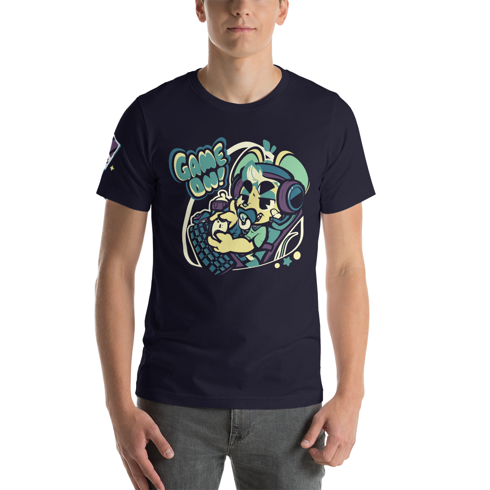 Game On Shirt (Dark Green/Purple) - PretendAgain