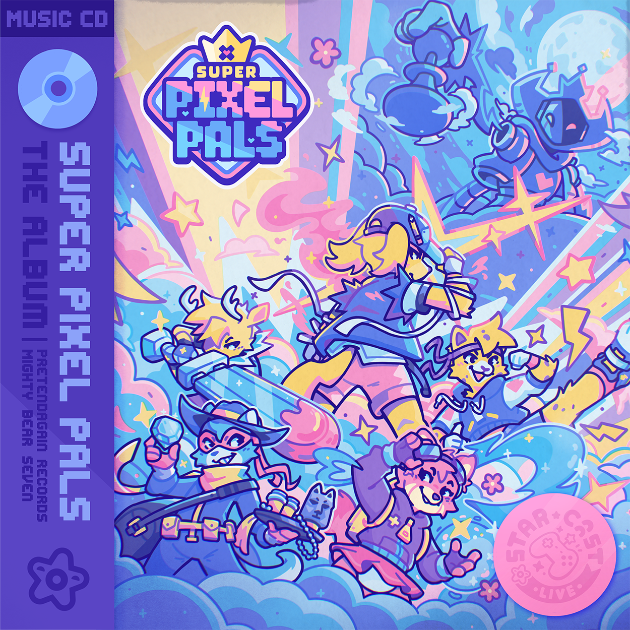 PretendAgain Records Launches "Super Pixel Pals (The Album)"