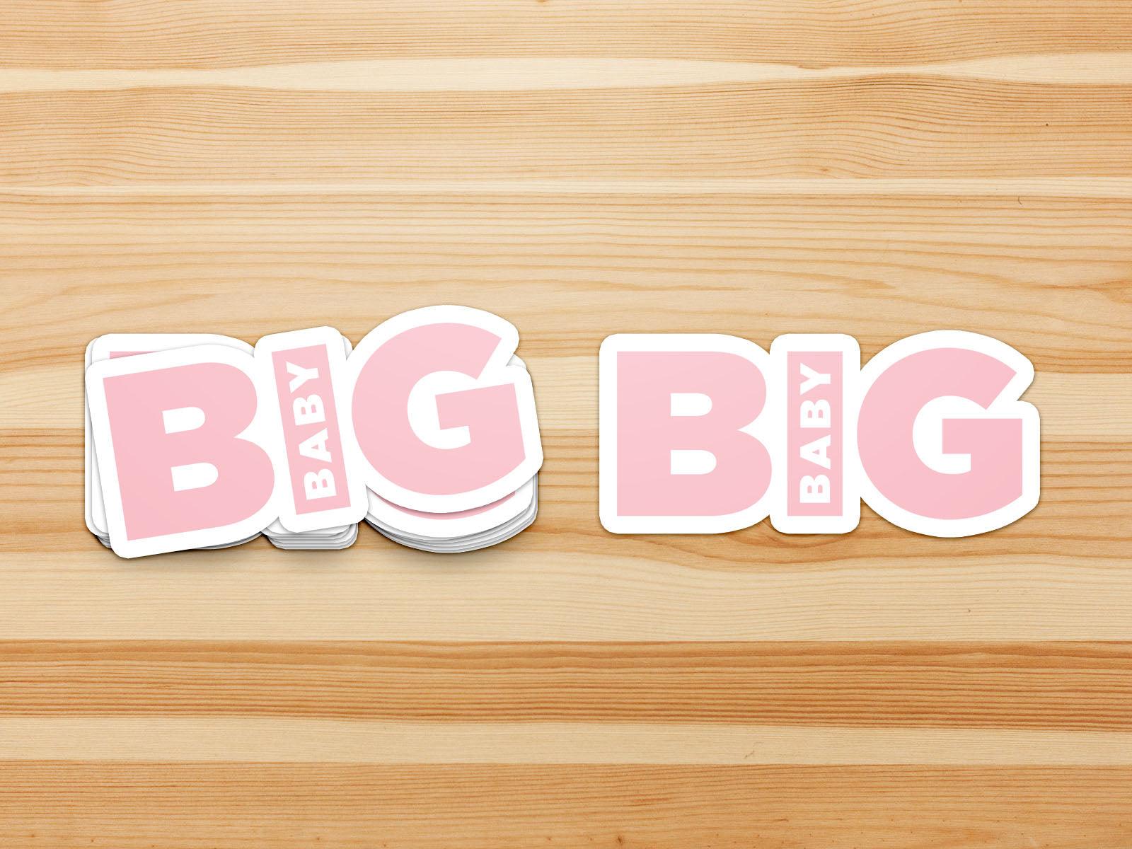 Big Baby "ABDL Lifestyle" Vinyl Sticker (Pink)