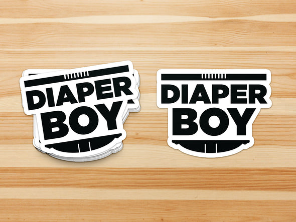 Diaper Boy "ABDL Lifestyle" Vinyl Sticker (Black)