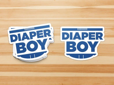 Diaper Boy "ABDL Lifestyle" Vinyl Sticker (Blue)