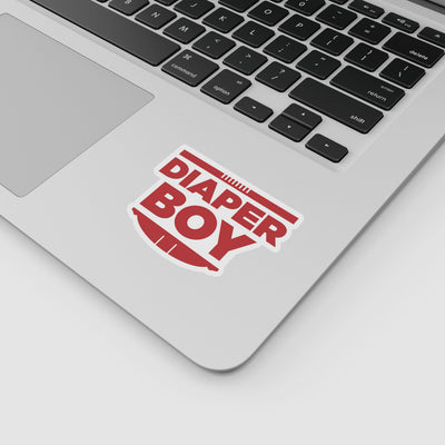 Diaper Boy "ABDL Lifestyle" Vinyl Sticker (Red)