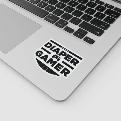 Diaper Gamer "ABDL Lifestyle" Vinyl Sticker (Black)