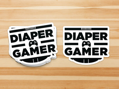 Diaper Gamer "ABDL Lifestyle" Vinyl Sticker (Black)