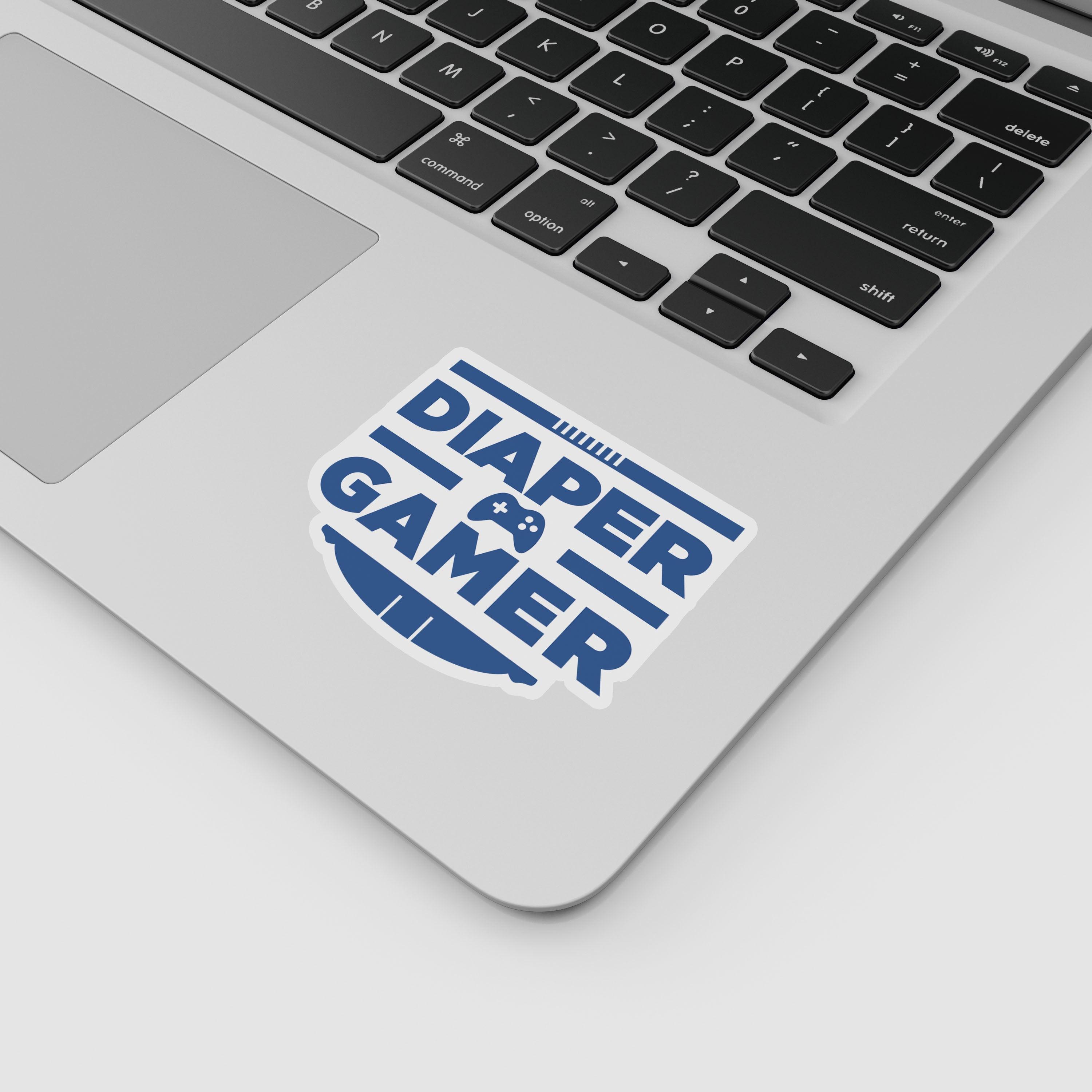 Diaper Gamer "ABDL Lifestyle" Vinyl Sticker (Blue)