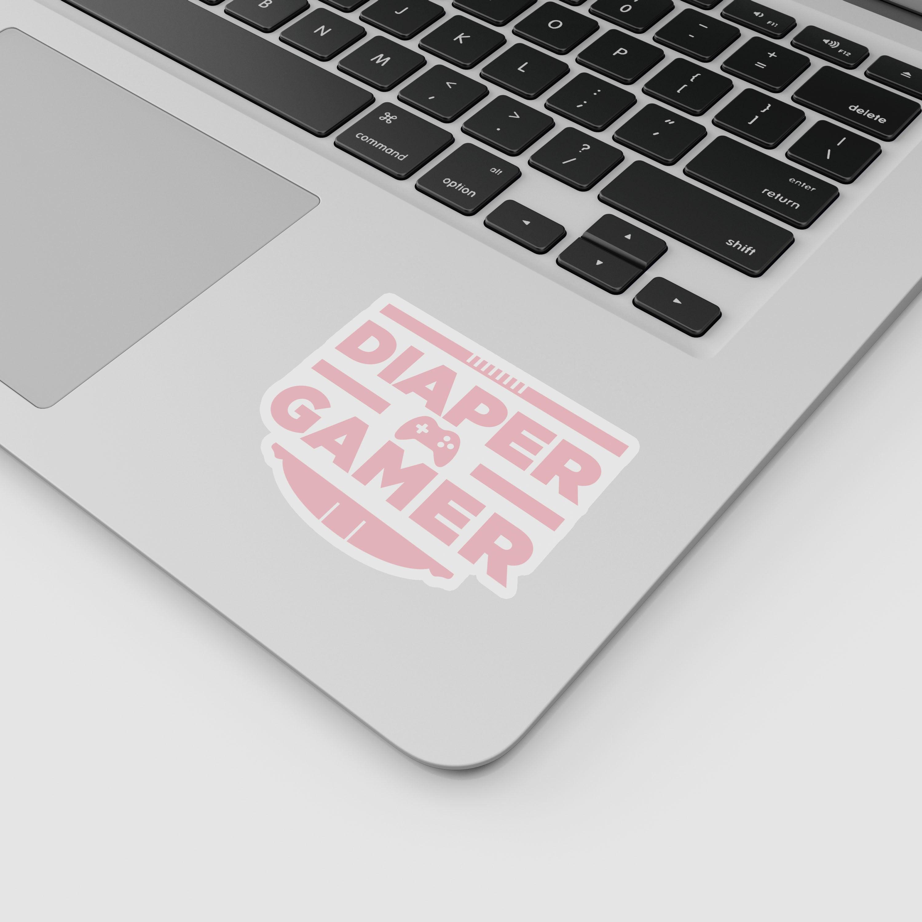 Diaper Gamer "ABDL Lifestyle" Vinyl Sticker (Pink)