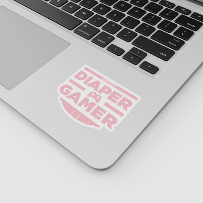 Diaper Gamer "ABDL Lifestyle" Vinyl Sticker (Pink)