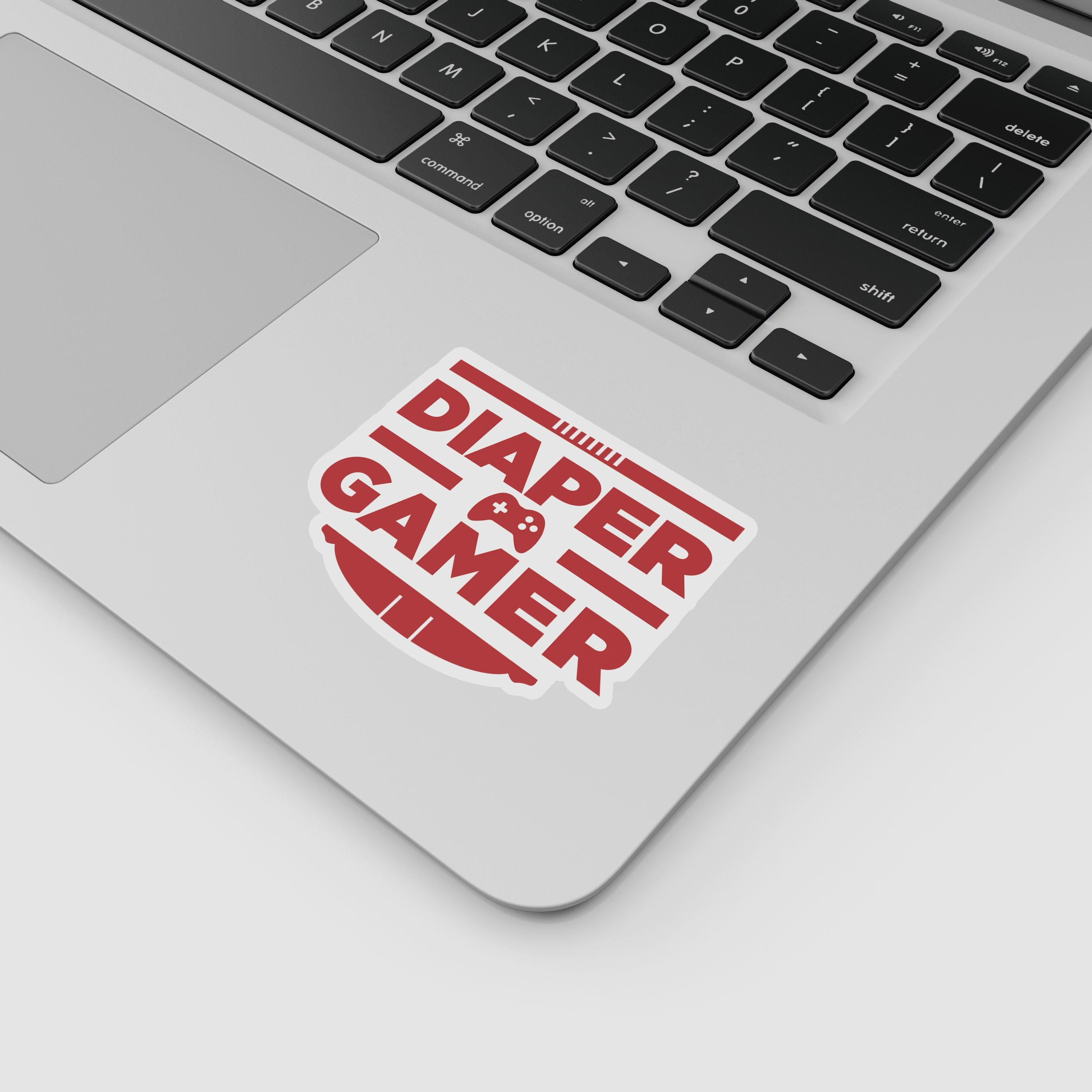 Diaper Gamer "ABDL Lifestyle" Vinyl Sticker (Red)