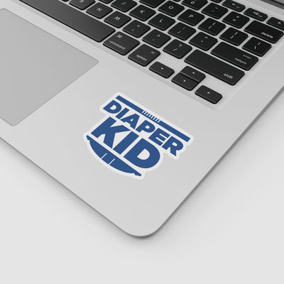 Diaper Kid "ABDL Lifestyle" Vinyl Sticker (Blue)