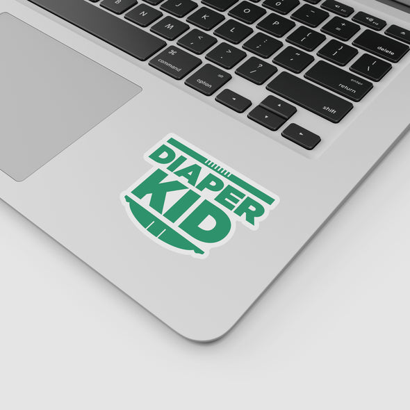 Diaper Kid "ABDL Lifestyle" Vinyl Sticker (Green)