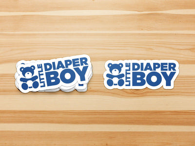Little Diaper Boy "ABDL Lifestyle" Vinyl Sticker (Blue)