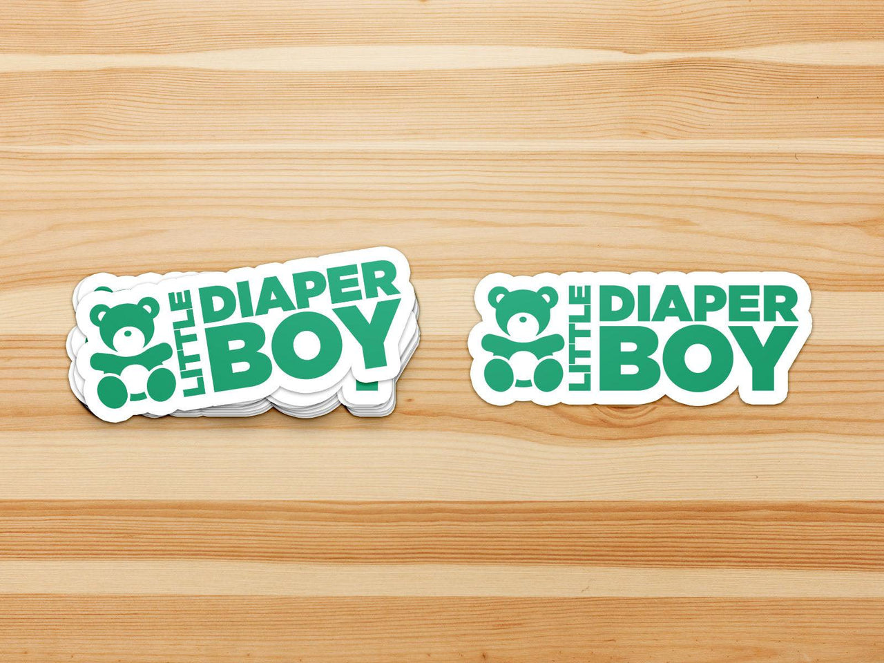 Little Diaper Boy "ABDL Lifestyle" Vinyl Sticker (Green)