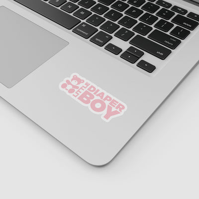 Little Diaper Boy "ABDL Lifestyle" Vinyl Sticker (Pink)