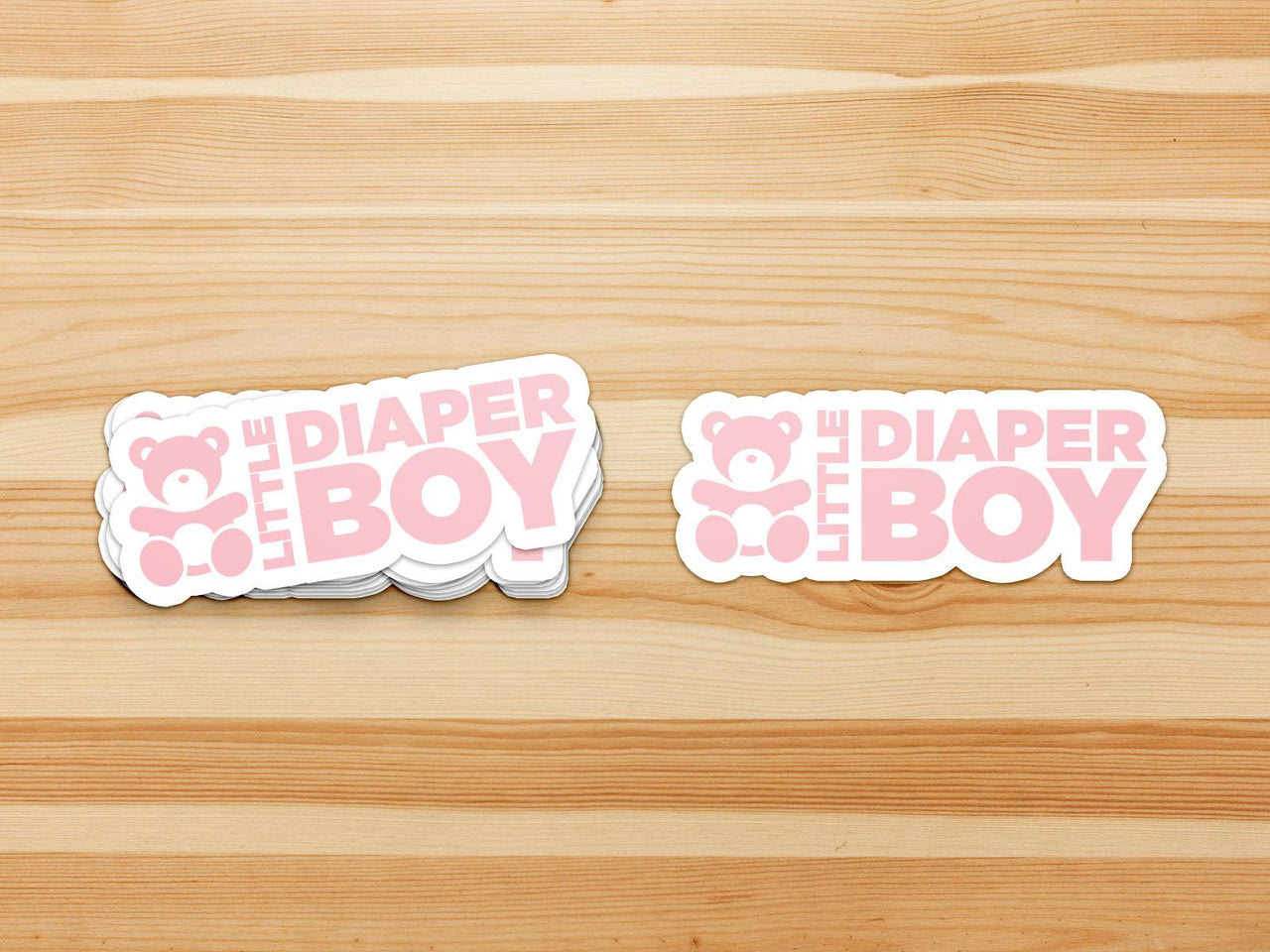 Little Diaper Boy "ABDL Lifestyle" Vinyl Sticker (Pink)