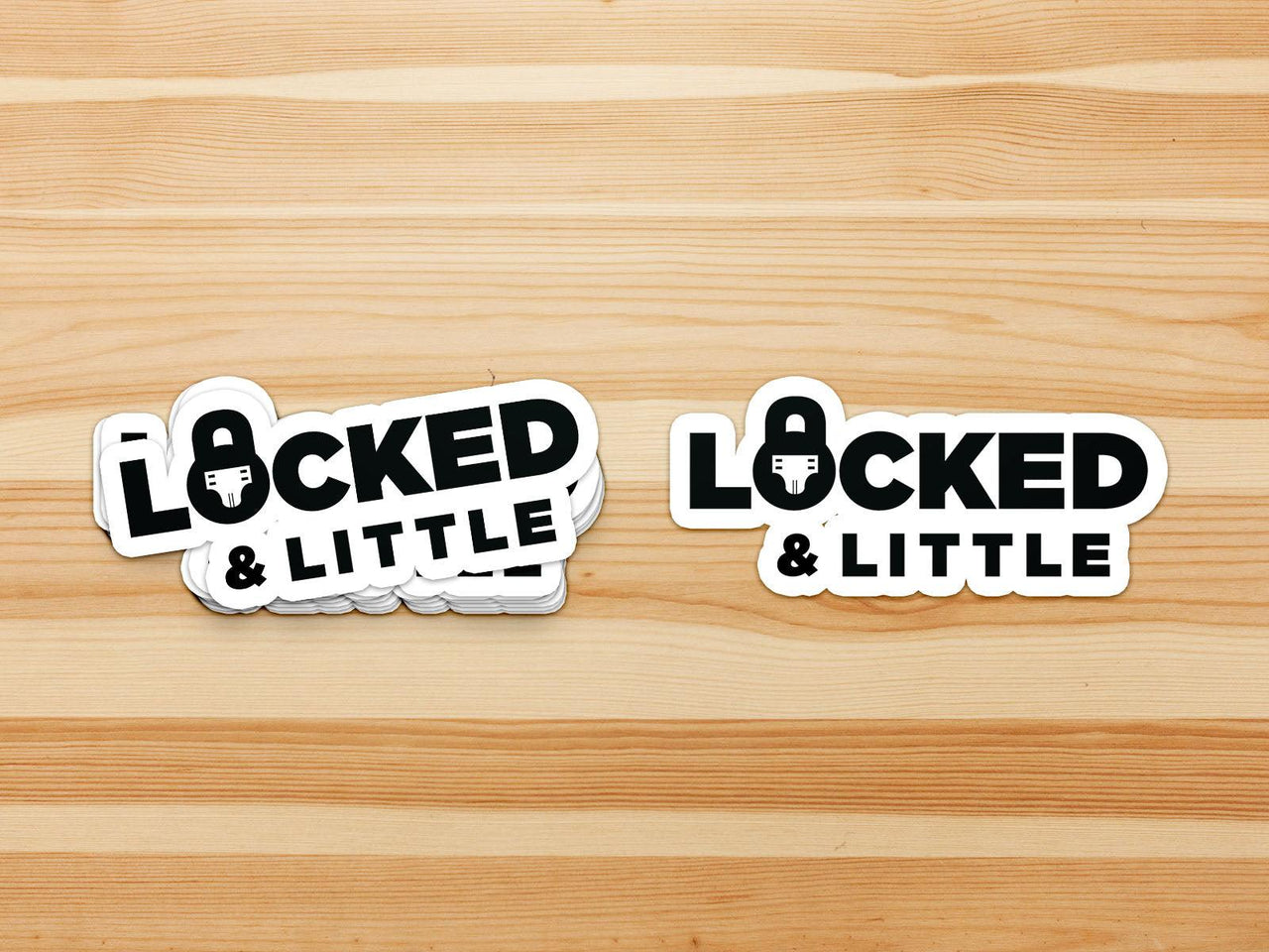Locked & Little "Lifestyle ABDL" Vinyl Sticker (Black)