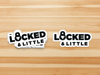 Locked & Little "Lifestyle ABDL" Vinyl Sticker (Black)