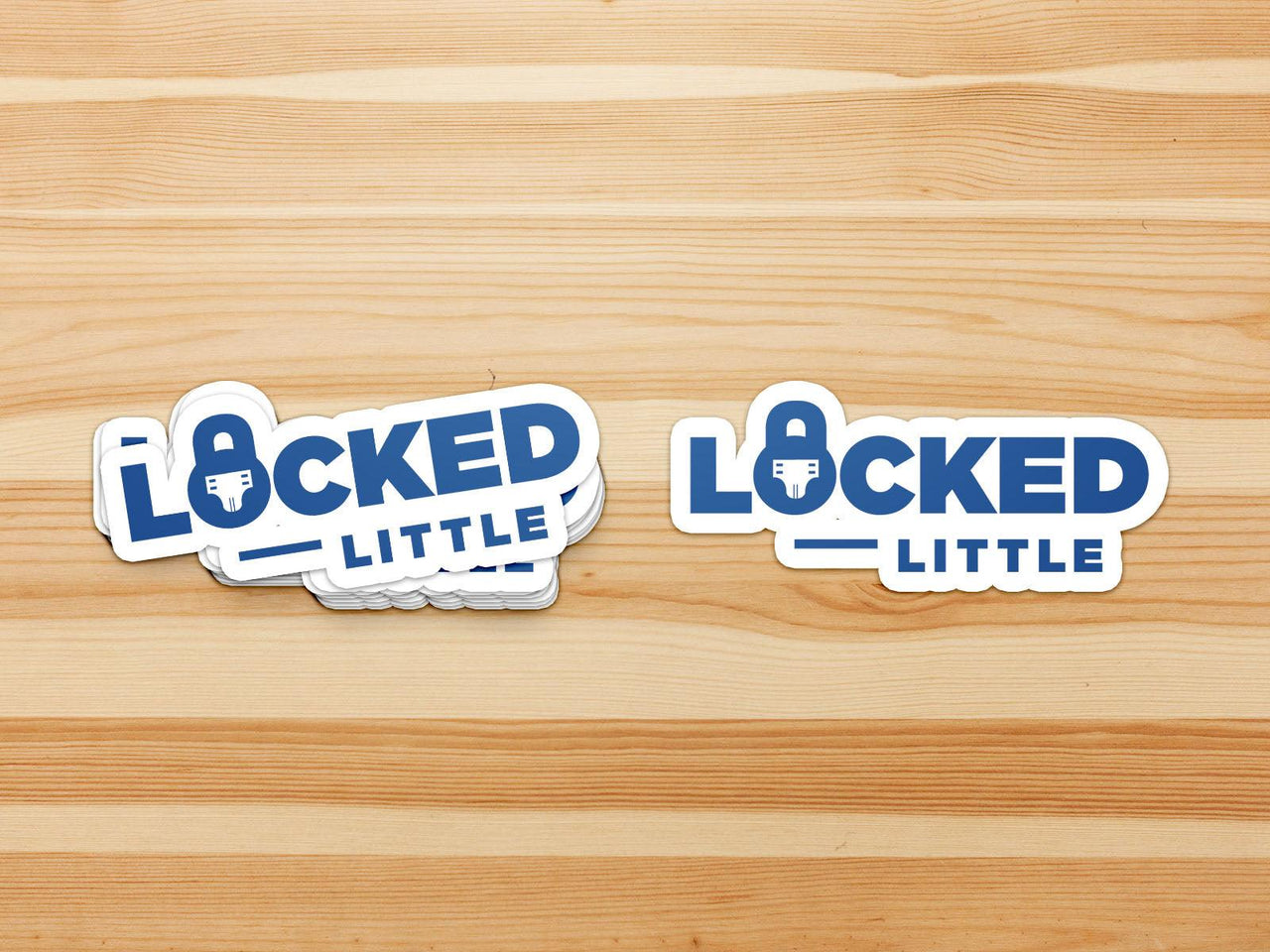 Locked & Little "Lifestyle ABDL" Vinyl Sticker (Blue)