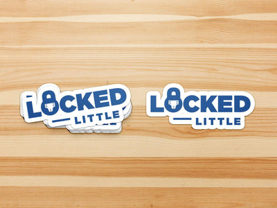 Locked & Little "Lifestyle ABDL" Vinyl Sticker (Blue)