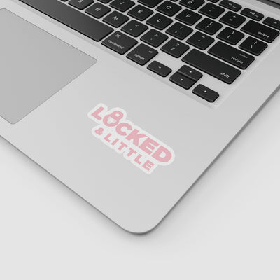 Locked & Little "Lifestyle ABDL" Vinyl Sticker (Pink)