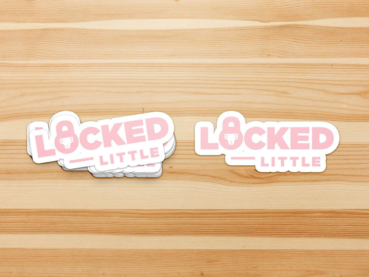 Locked & Little "Lifestyle ABDL" Vinyl Sticker (Pink)