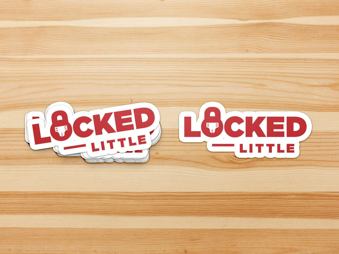 Locked & Little "Lifestyle ABDL" Vinyl Sticker (Red)