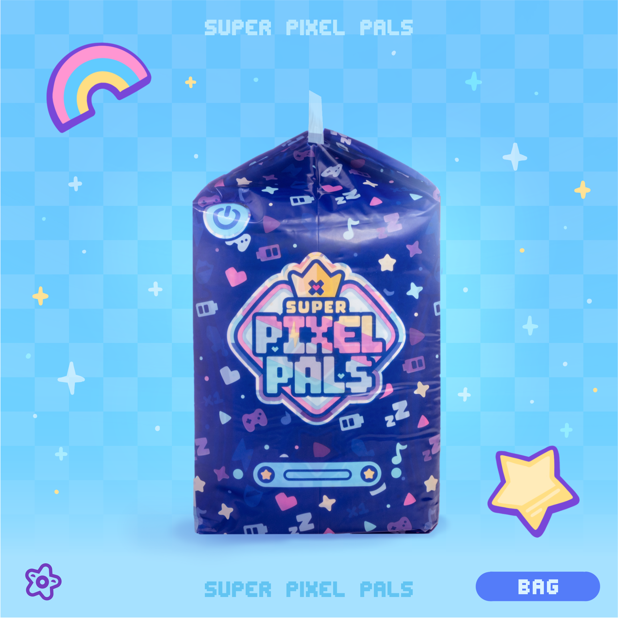 Super Pixel Pals Plastic-Backed Diapers