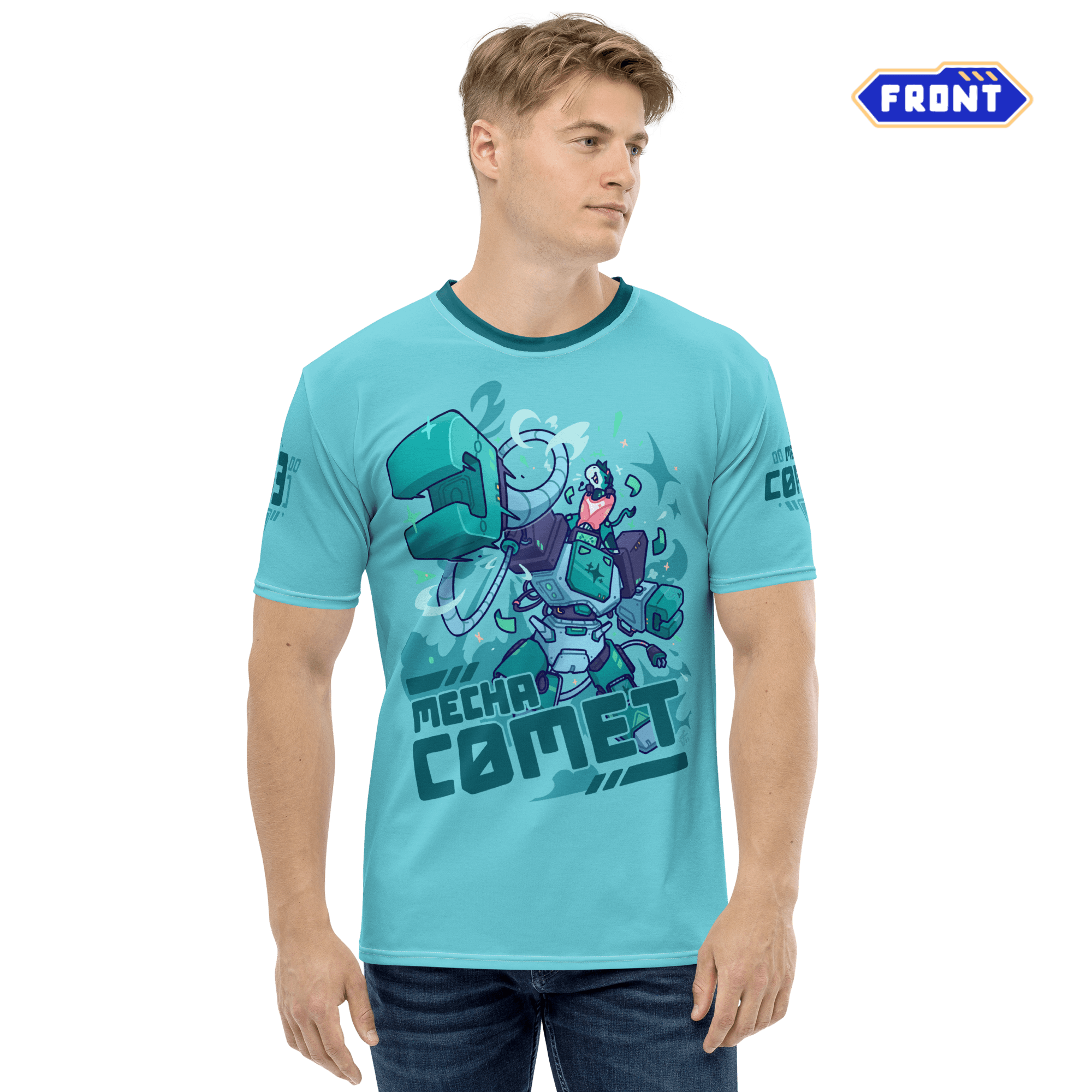 Kid Cosmos - Mecha Comet All-Over-Print T-shirt