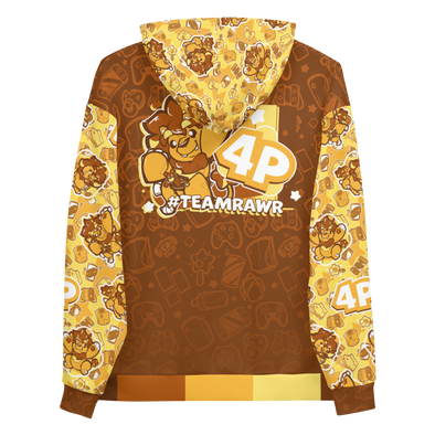 Gamer Party 2 - Player 4 (Team Rawr) All-Over Print Hoodie
