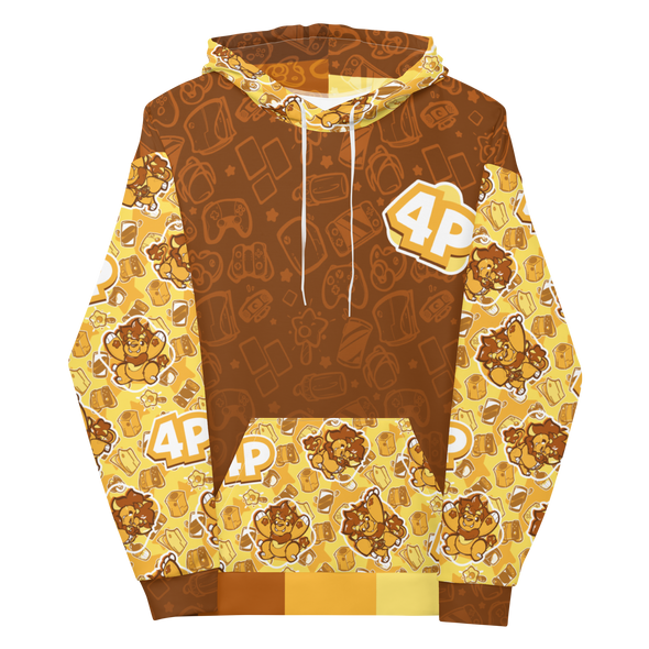 Gamer Party 2 - Player 4 (Team Rawr) All-Over Print Hoodie