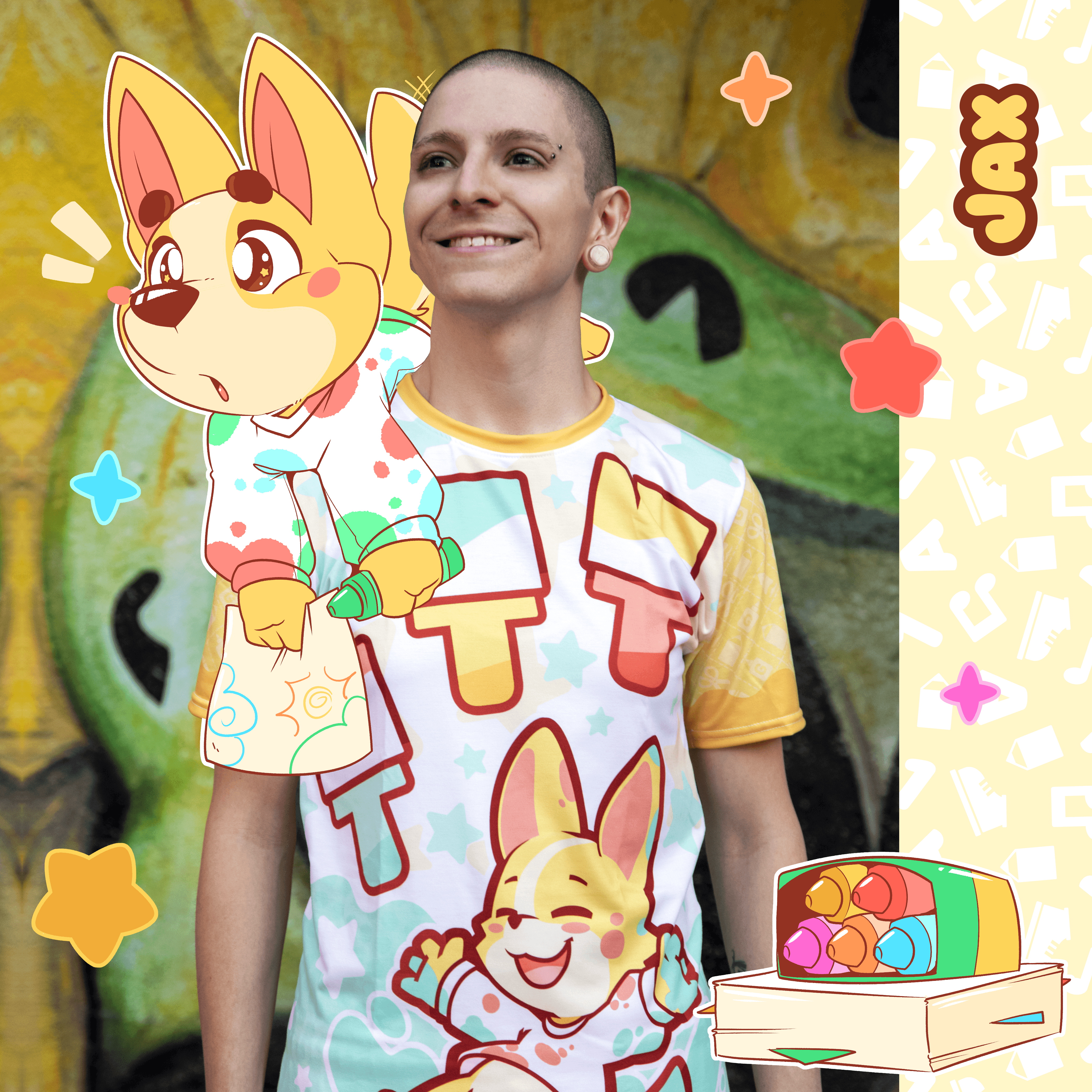 TryAgains - All-Over Print T-Shirt - Jax