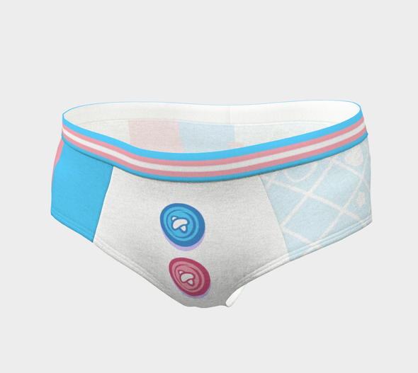 Trans Plush Panties (Blue) (Toy Pride - 2021) - PretendAgain ✨
