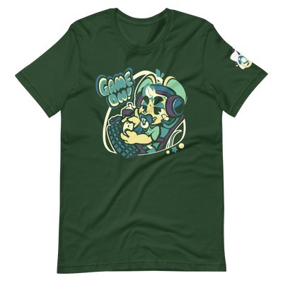 Game On T-Shirt (Dark Green/Purple)