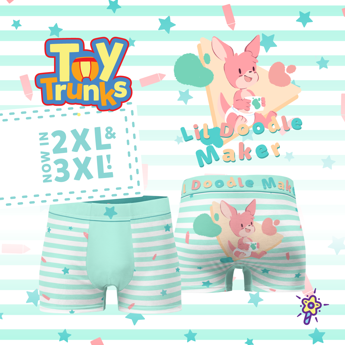 Lil Doodle Maker ToyTrunks - Trunk Briefs - PretendAgain