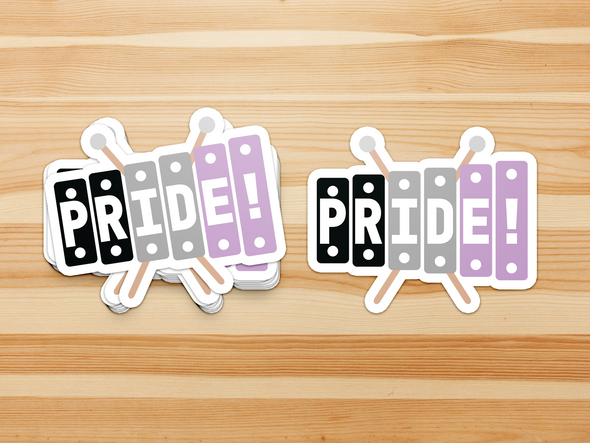 Asexual Pride Sticker (Toy Pride - 2021) - PretendAgain ✨