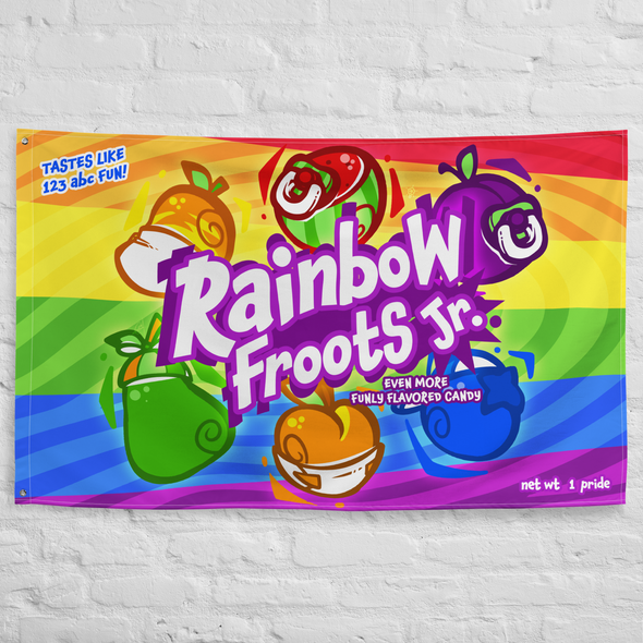 Rainbow Froots Jr Wall Flag - Candy Pride (2022)