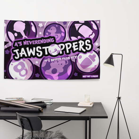 A's Neverending Jawstoppers Wall Flag - Candy Pride (Ace)