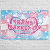 Trans' Basket O' Candy Eggs Wall Flag - Candy Pride (Trans) - PretendAgain ✨