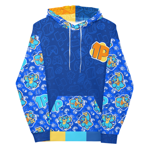 Gamer Party 2 - Player 1 (Team Burr) - All-Over Print Hoodie