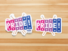 Bisexual Pride Sticker (Toy Pride - 2021) - PretendAgain ✨